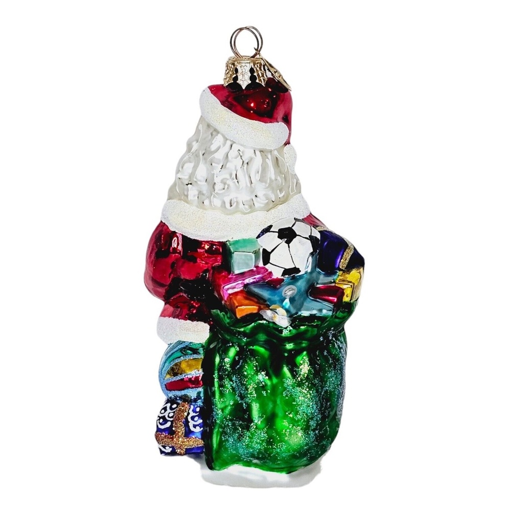 Radko HO HO HOLIDAY Christmas Ornament 01-0160-0 Jolly Santa With Presen… - Picture 4 of 9